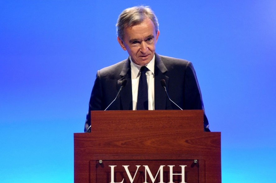 O empresário francês Bernard Arnault, presidente e diretor executivo da LVMH, maior empresa de artigos de luxo do mundo