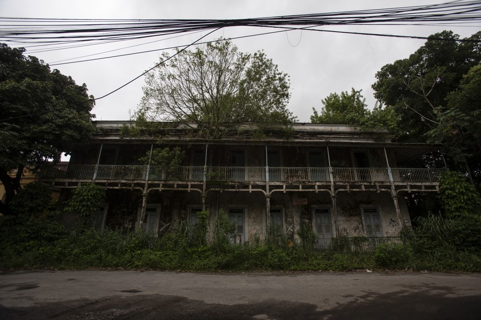 A deterioração do antigo núcleo Rodrigues Caldas preocupa moradores da comunidade — Foto: Alexandre Cassiano