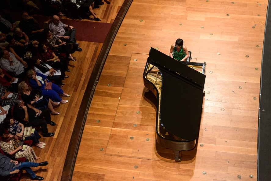Apresentação da pianista chinesa Yuja Wang no Theatro Municipal, no Rio de Janeiro