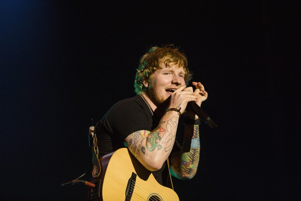 Ed Sheeran — Foto: Bárbara Lopes / Agência O Globo