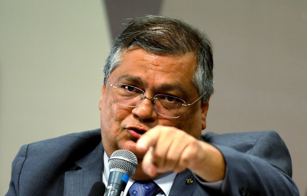 Flavio Dino, durante sessão no Senado — Foto: Cristiano Mariz/O Globo