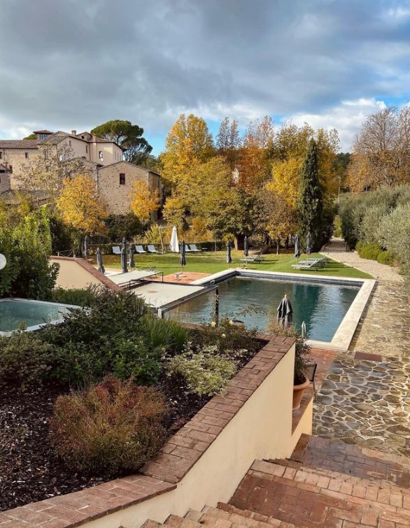 O hotel onde Carla Diaz se hospedou em Siena — Foto: Reprodução/Instagram