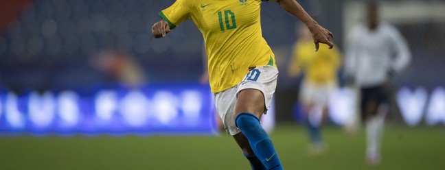 Marta, referência da Seleção feminina — Foto: Lucas Figueiredo / CBF