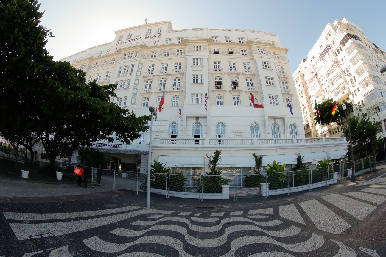 Copacabana Palace, eleito diversas vezes o melhor hotel da América do Sul — Foto: Roberto Moreyra / Agência O Globo