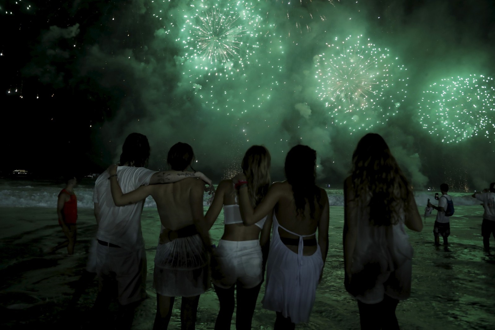 Esperança e desejo de uma vida melhor dominaram a festa — Foto: Gabriel de Paiva/ Agência O Globo