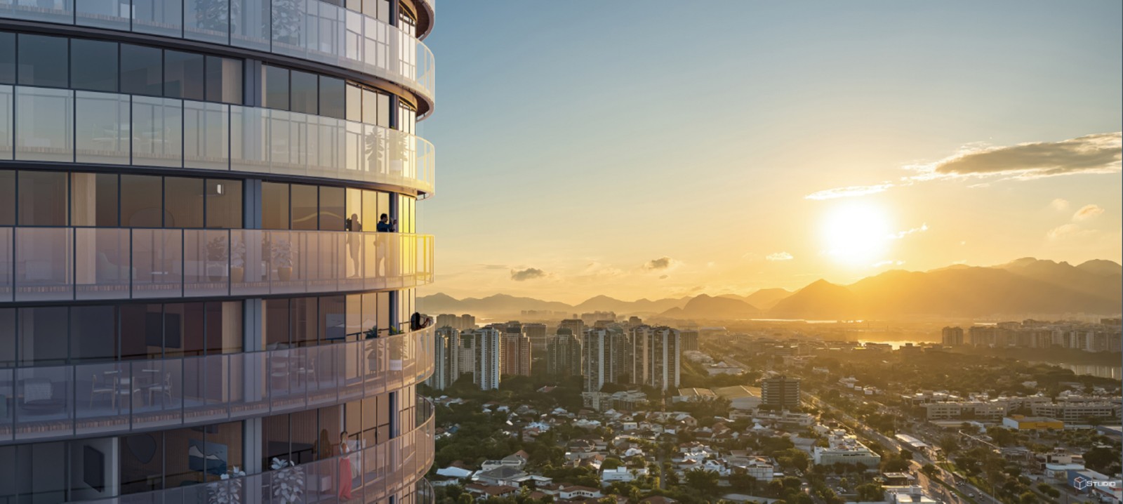 O Niemeyer 360º terá 448 unidades, todas com varanda — Imagem: Divulgação / Capital 1