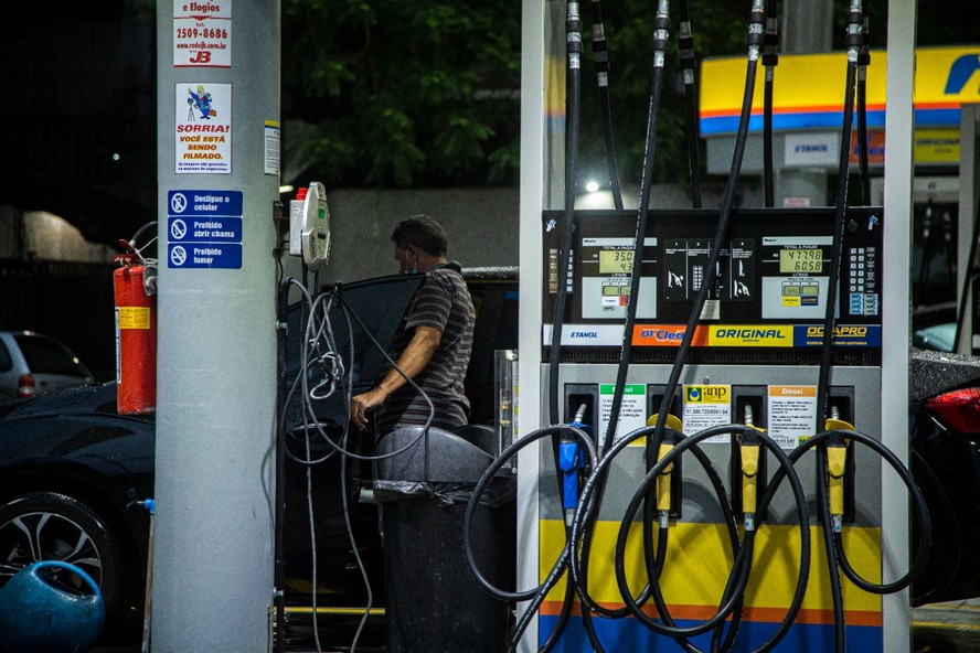 Posto de combustível na Lagoa, na Zona Norte do Rio