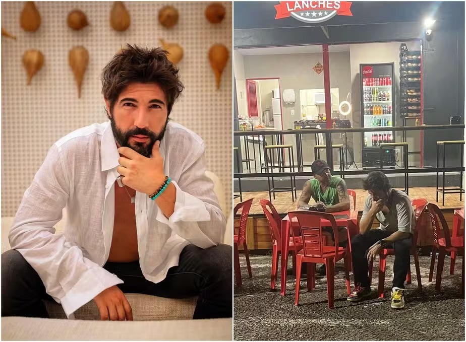 Recentemente, o ator que já namorou Susana Vieira, abriu uma lanchonete em Goiás e viralizou ao contar que ninguém apareceu na inauguração — Foto: Reprodução/Instagram