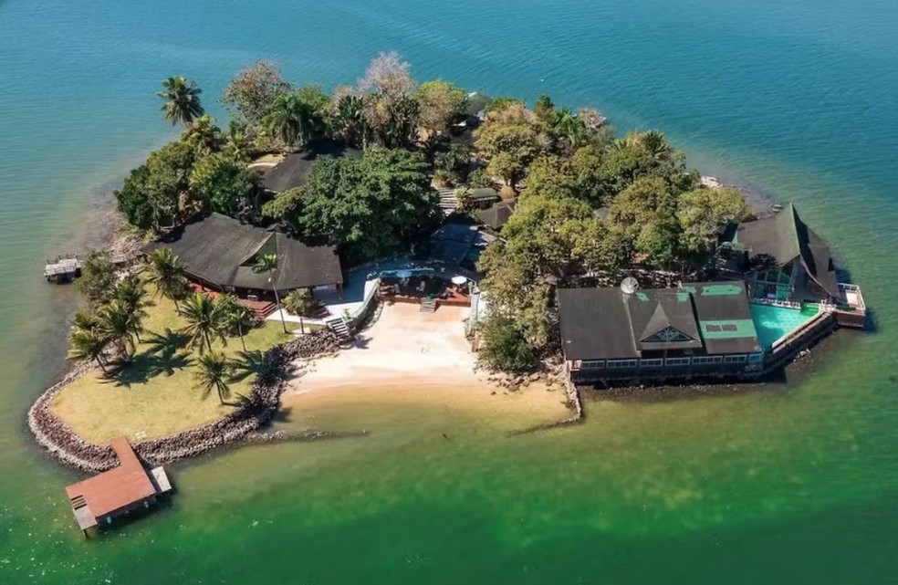 Ilha em Angra dos Reis disponível para locação a partir de R$ 15 mil — Foto: Reprodução
