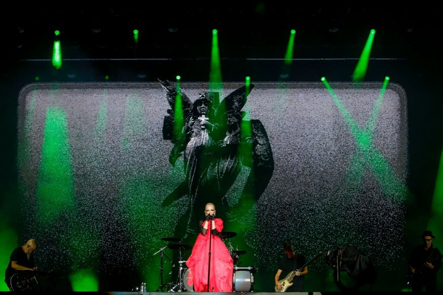 O som do Garbage foido eletropunk ao technopop em show que pode ter sido o último no Brasil — Foto: Miguel SCHINCARIOL / AFP