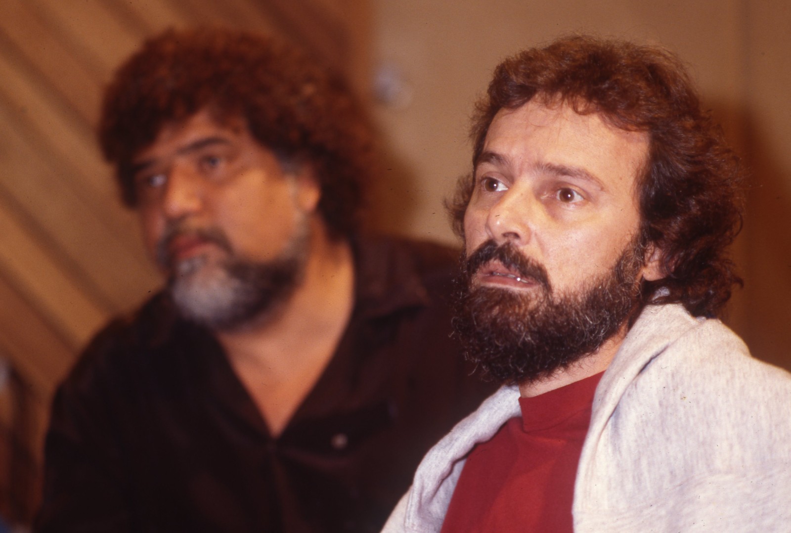 Michael Sullivan (esq.) e Paulo Massadas — Foto: Ricardo Chvaicer / Agência O Globo