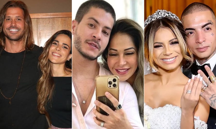 Dado Dolabella e Wanessa Camargo; Arthur Aguiar e Maíra Cardi; MC Guimê e Lexa são exemplos de casais que terminaram após 'BBB'