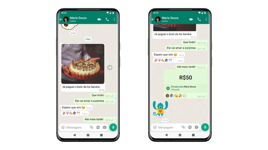 Imagem de divulgação do WhatsApp Pay