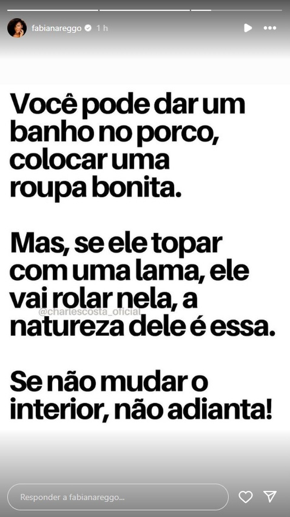 Irmã de Mani Reggo faz publicação que é lida como indireta a Davi, do BBB 24, nas redes sociais — Foto: Reprodução/Instagram