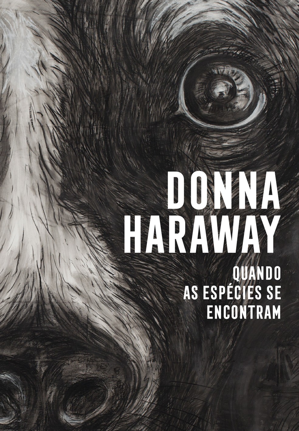 Capa de "Quando as espécies se encontram", livro da filósofa e bióloga americana Donna Haraway publicado pela Ubu — Foto: Divulgação