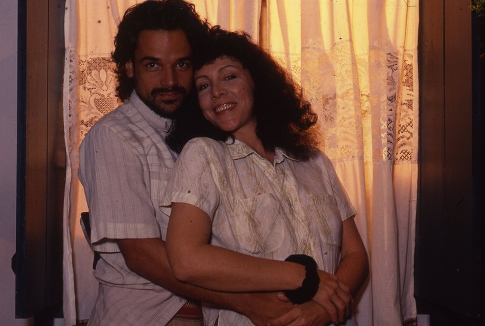 Ângelo Antônio e Ângela Leal: Alcides e Maria Bruaca em 'Pantanal', 1990 — Foto:  Irineu Barreto Filho / Agência O Globo