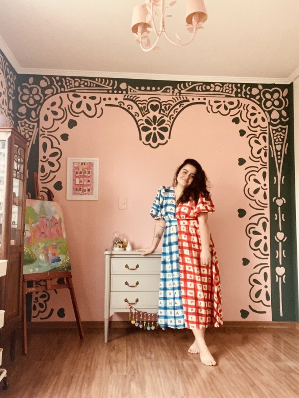 Heloisa montou um cômodo de "sonho" em sua casa — Foto: Arquivo pessoal