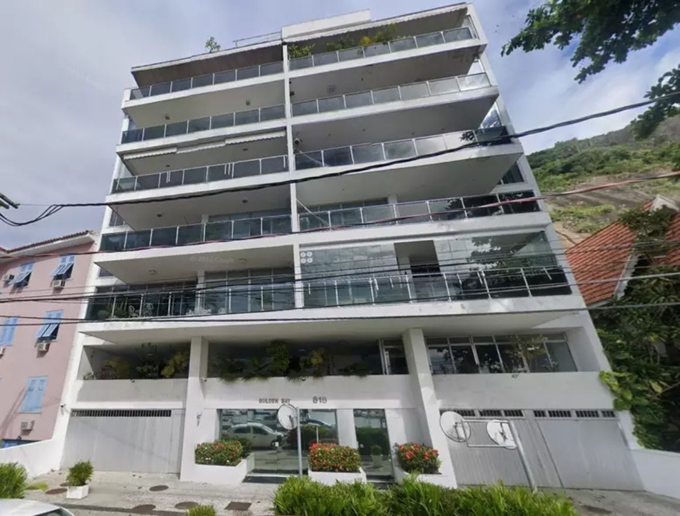 Roberto Carlos mora em cobertura de prédio na Urca — Foto: Reprodução/Google Maps