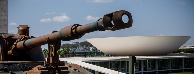 7 de Setembro: militares ensaiam para desfile na Esplanada dos Ministérios, em Brasília. — Foto: Brenno Carvalho/Agência O Globo