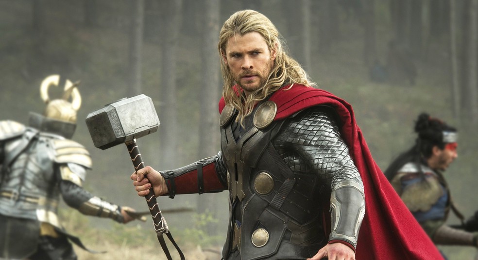 Chris Hemsworth em 'Thor: O mundo sombrio' Divulgação — Foto: Divulgação