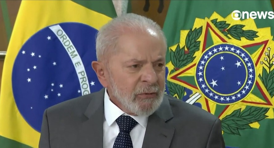 O presidente Lula em entrevista à TV Centro América