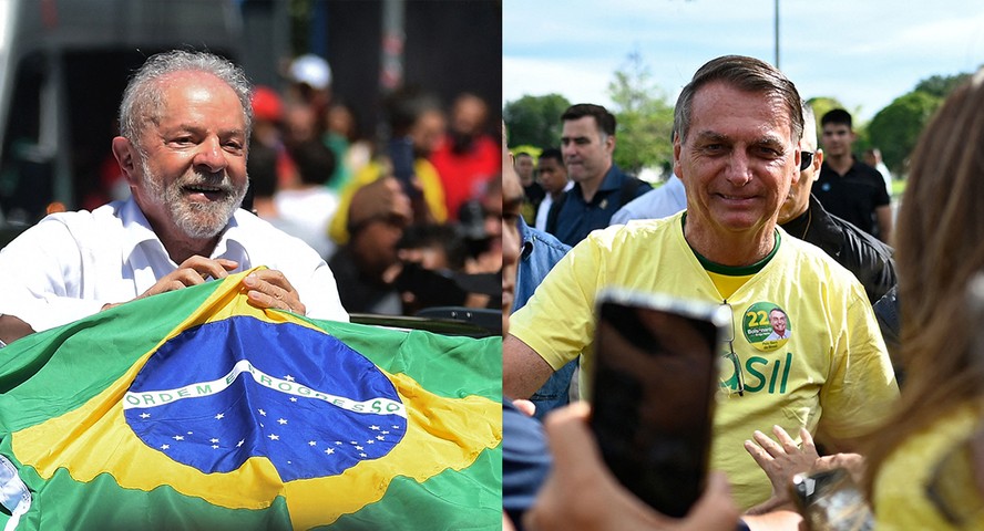 Lula e Bolsonaro no dia da eleição presidencial de 2022: PT e PL têm aumento de filiados neste ano