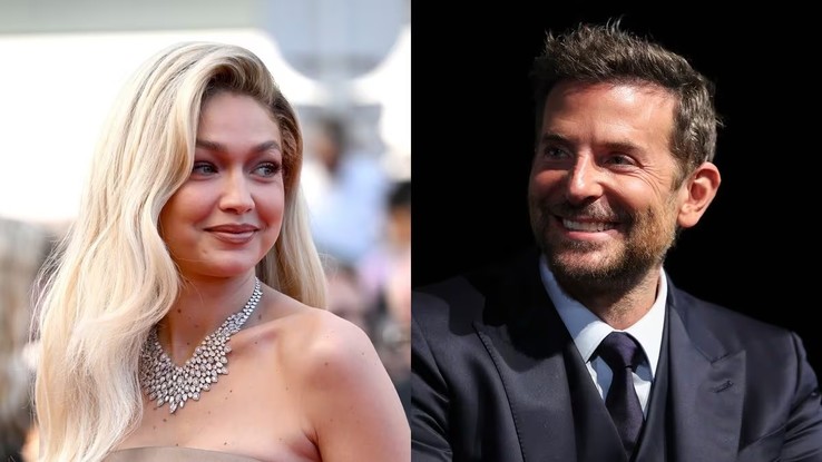 A modelo Gigi Hadid e o ator Bradley Cooper