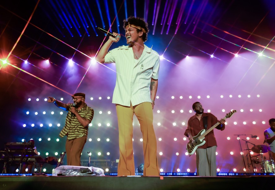 Bruno Mars no primeiro show feito no The Town 2023