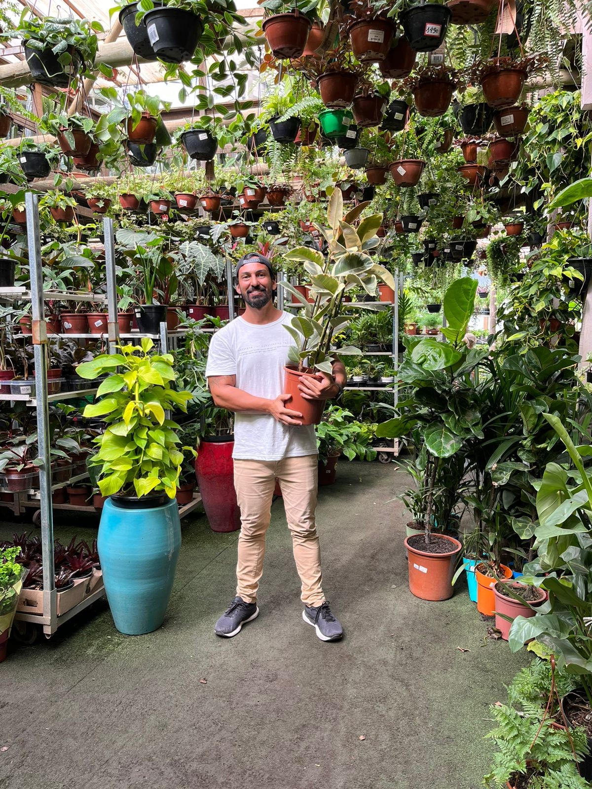 O proprietário, Mario Canni: desejo de tornar cultivo acessível a todos — Foto: Divulgação