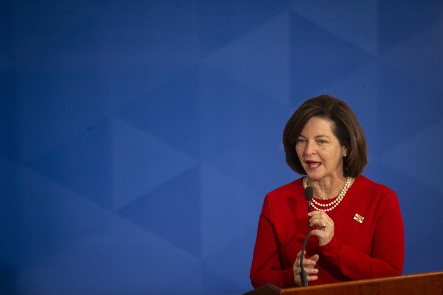 Raquel Dodge, então procuradora-geral da República, discursa no Planalto