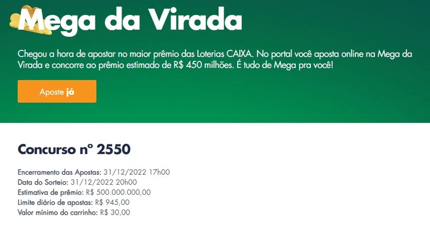 Mega da Virada: como jogar através da internet