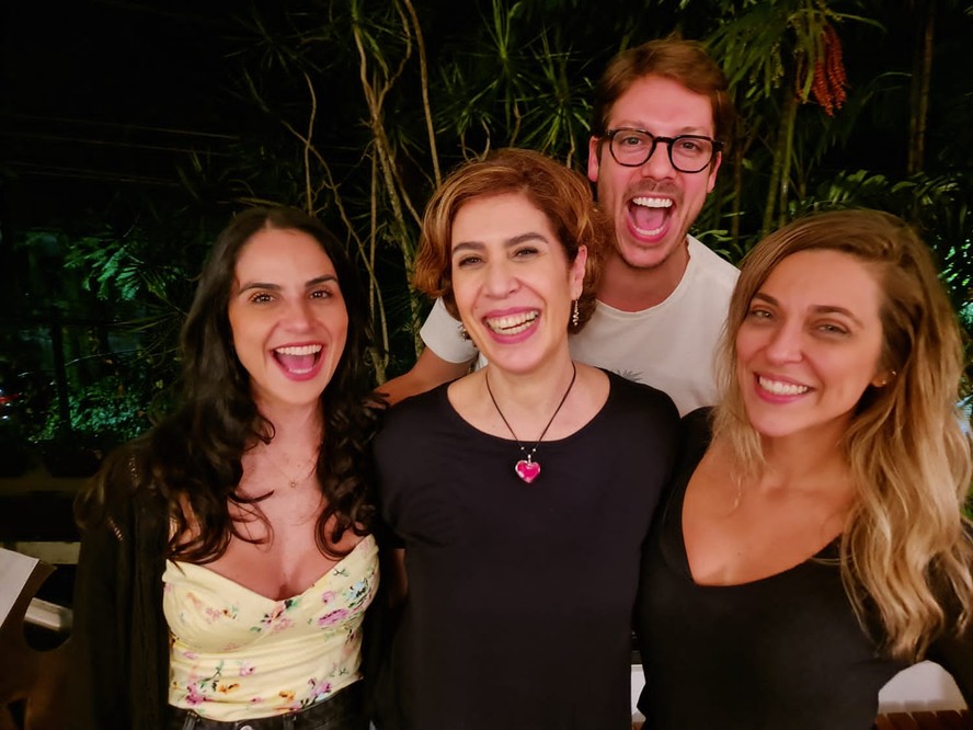 Priscila Castello Branco, Maria Clara Gueiros, Fabio Porchat e Júlia Rabello