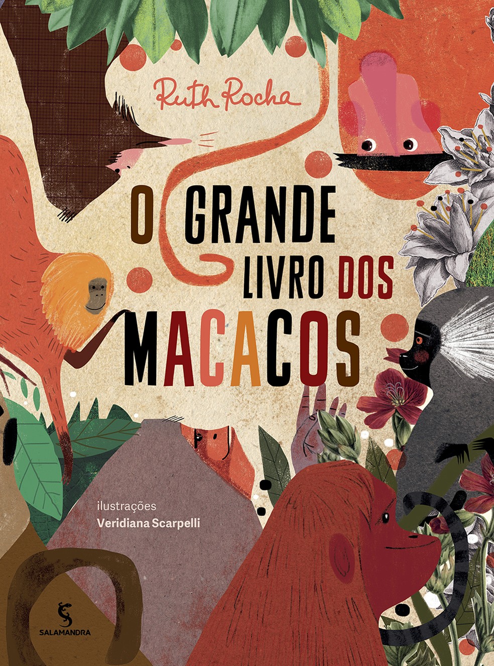 Capa de 'O grande livro dos macacos', de Ruth Rocha — Foto: Divulgação