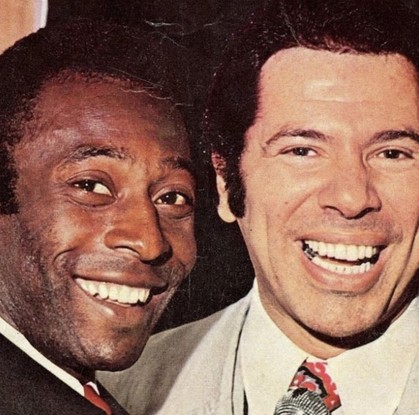 Pelé e Silvio Santos