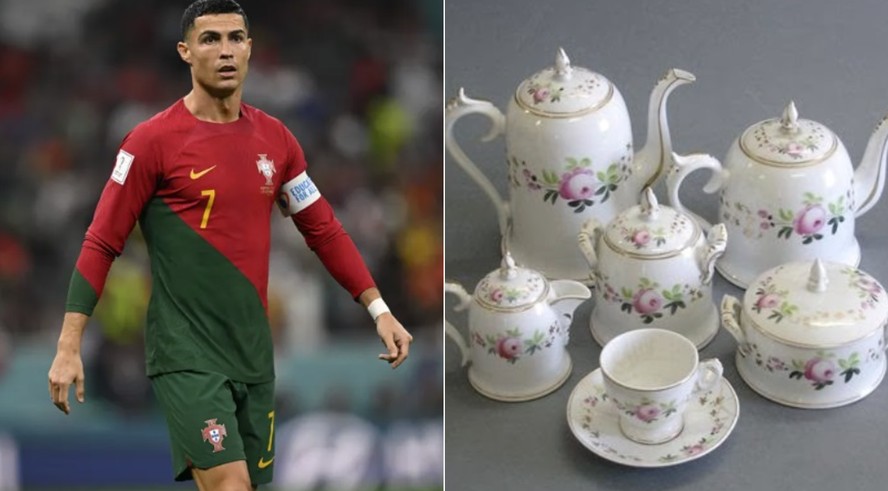 O jogador Cristiano Ronaldo compra a marca de porcelana portuguesa Vista Alegre
