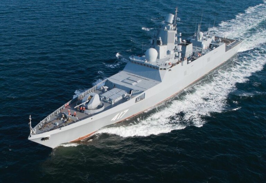 Após visita a Cuba, fragata russa Almirante Gorshkov chega à Venezuela