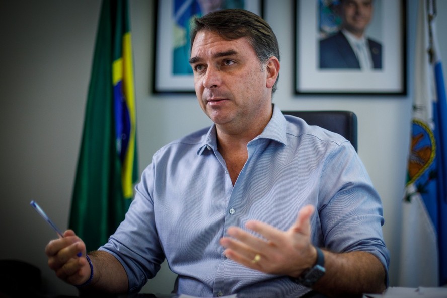 O senador Flávio Bolsonaro