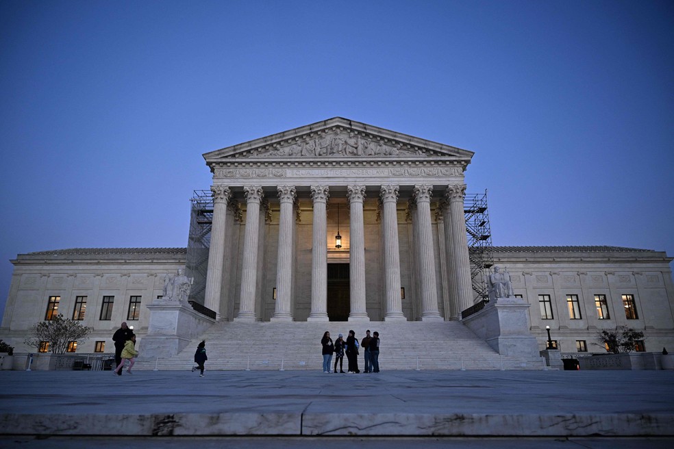 Prédio da Suprema Corte dos EUA, em Washington — Foto: Mandel Ngan / AFP