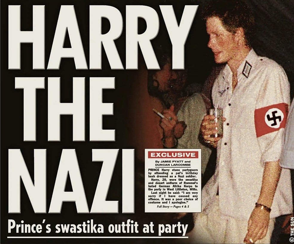 Capa do jornal The Sun à época do escândalo — Foto: Reprodução