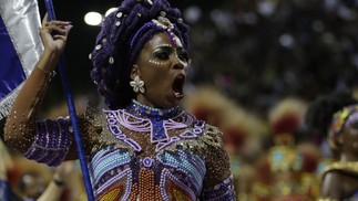 Desfile da Portela na Marquês de Sapucaí — Foto: Alexandre Cassiano