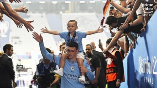 Ronnei Foden, filho de Phil Foden, tem só 4 anos e a conta dele no Instagram já acumula 2,8 milhões de fãs — Foto: Reprodução Instagram