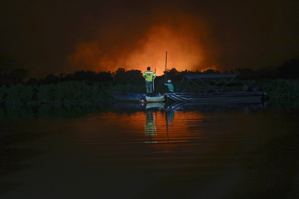 Incêndios castigam o Pantanal — Foto: Joédson Alves/Agência Brasil