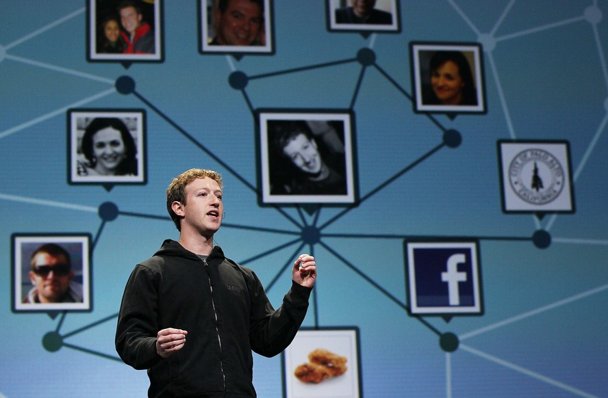 Mark Zuckerberg na conferência f8, em São Francisco: Facebook faz 20 anos em 2024