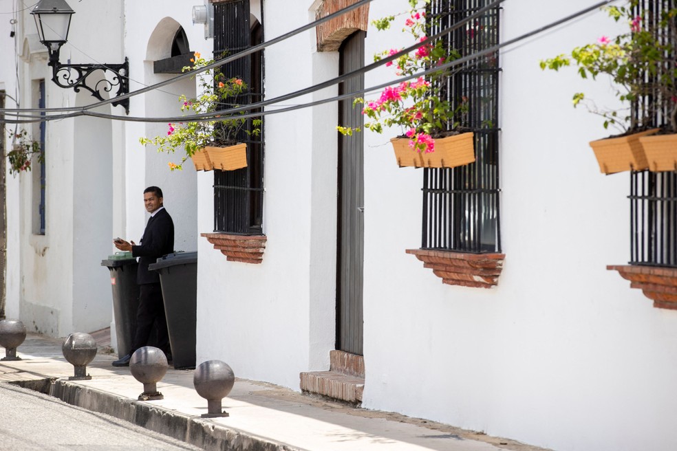 Fachada do hotel onde Ray Liotta estava hospedado na República Dominicana. — Foto: Erika SANTELICES / AFP