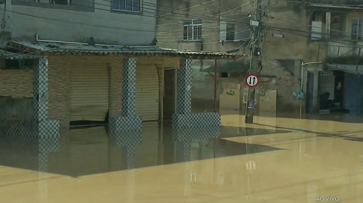 Bairro Santa Maria, em Belford Roxo — Foto: reprodução / TV Globo