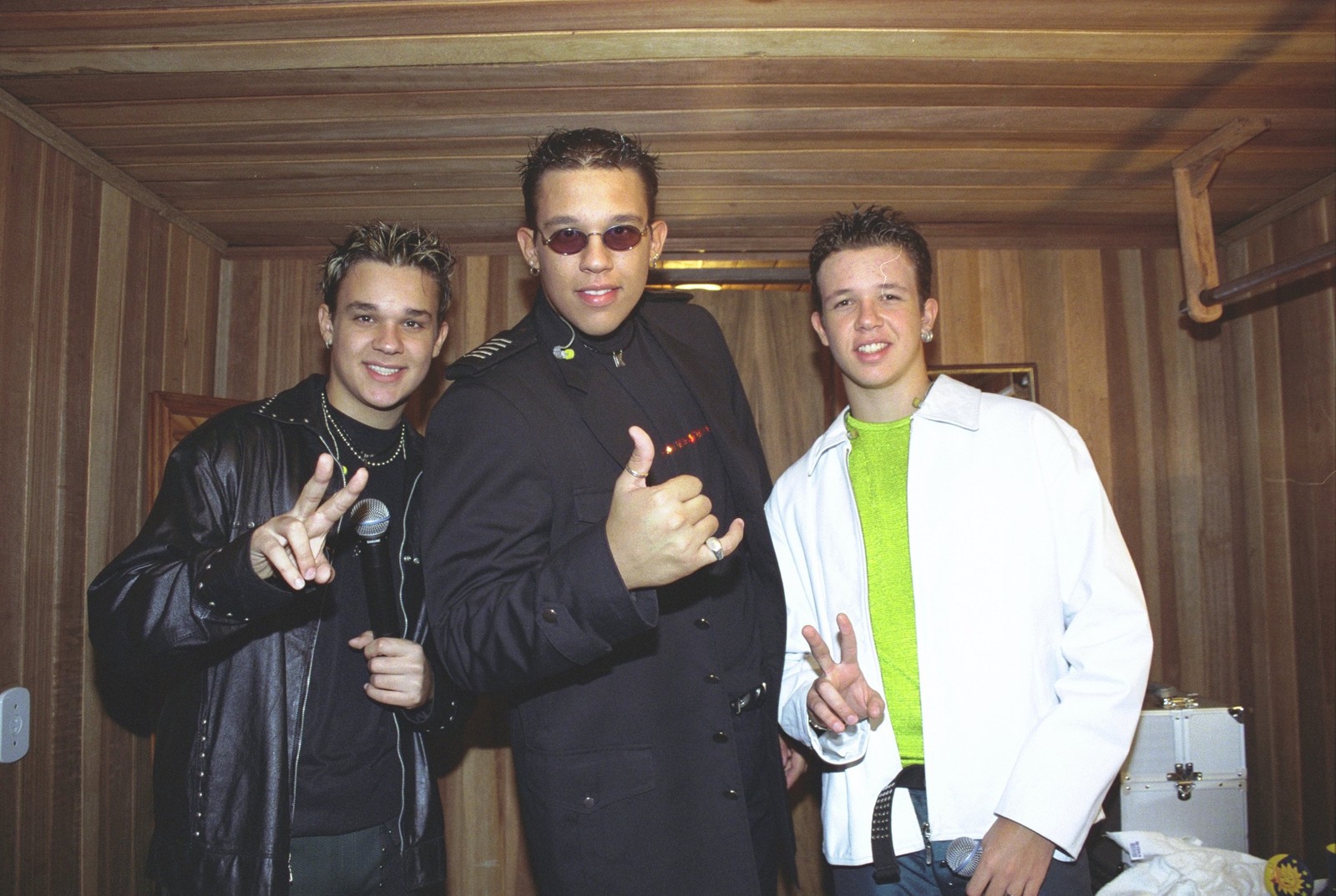 Leandro, Kiko e Bruno em 2001 — Foto: Fábio Costa