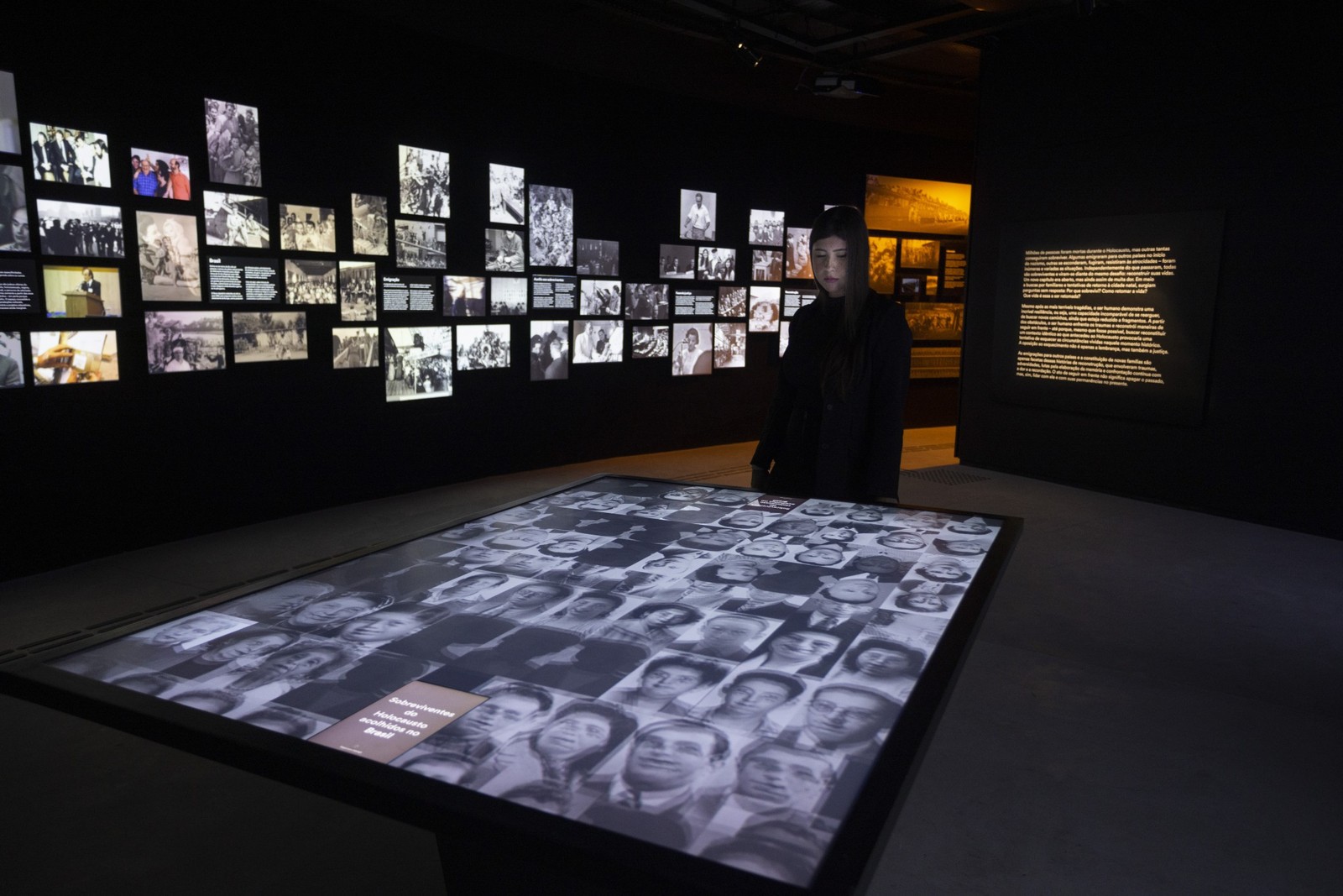 O Memorial do Holocausto reúne depoimentos, fotografias e arquivos pessoais de vítimas e sobreviventes do Holocausto. — Foto: Marcia Foletto / Agência O Globo