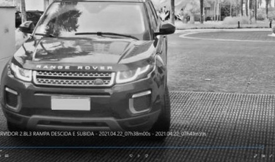 Land Rover Evoque que, segundo investigações, após a aquisição, em julho de 2019, foi registrado em nome de uma empresa — Foto: Reprodução