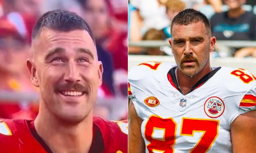 O jogador de futebol americano Travis Kelce