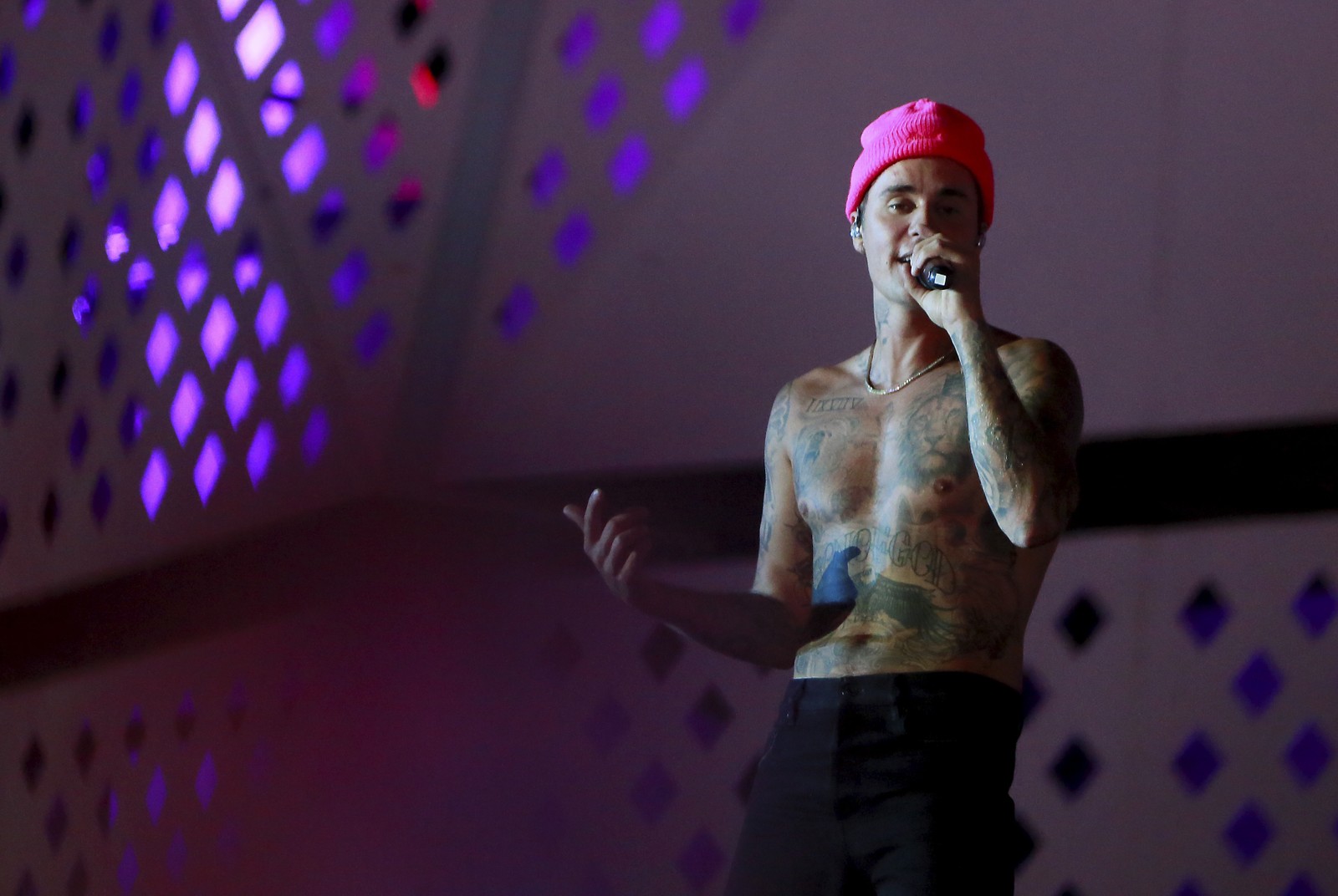 Justin Bieber no Rock in Rio 2022 — Foto: Marcelo Theobald / Agência O Globo